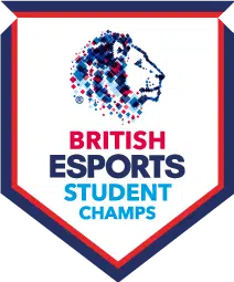 British Esports Student Champs lion head logo