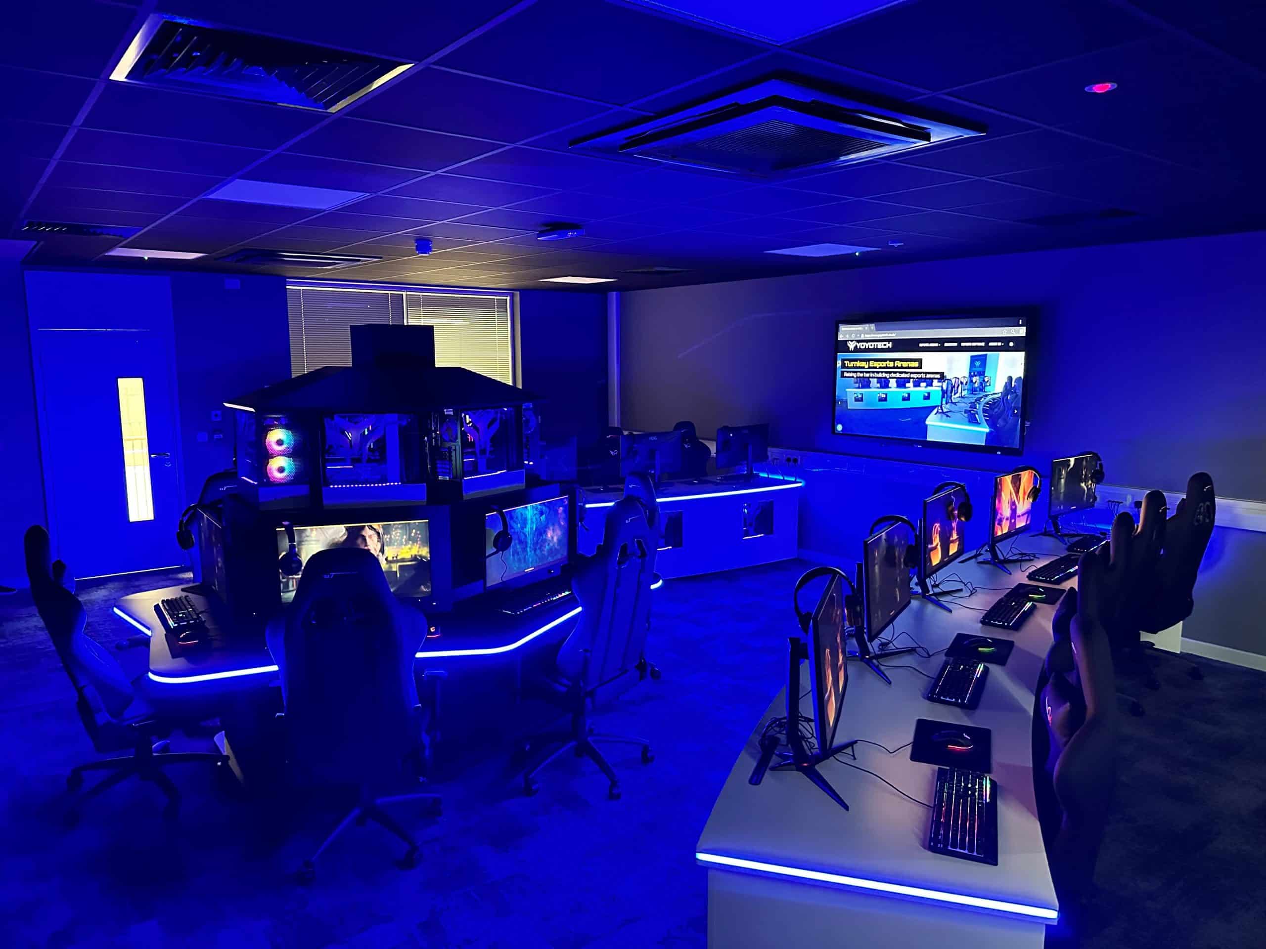 16 seater esports facility turnkey installation by YoYoTech